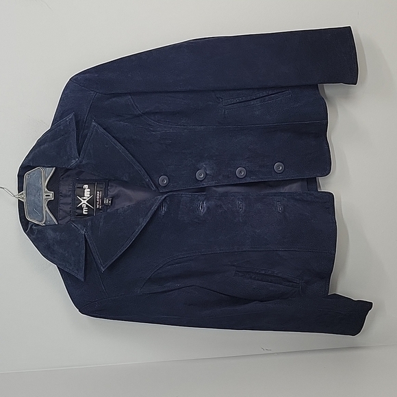 MAXIMA Wilsons vintage blue jeather jacket - Picture 1 of 7